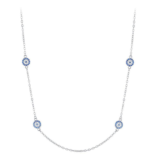 COLLIER ARGENT 925 + ZIRCON 5A